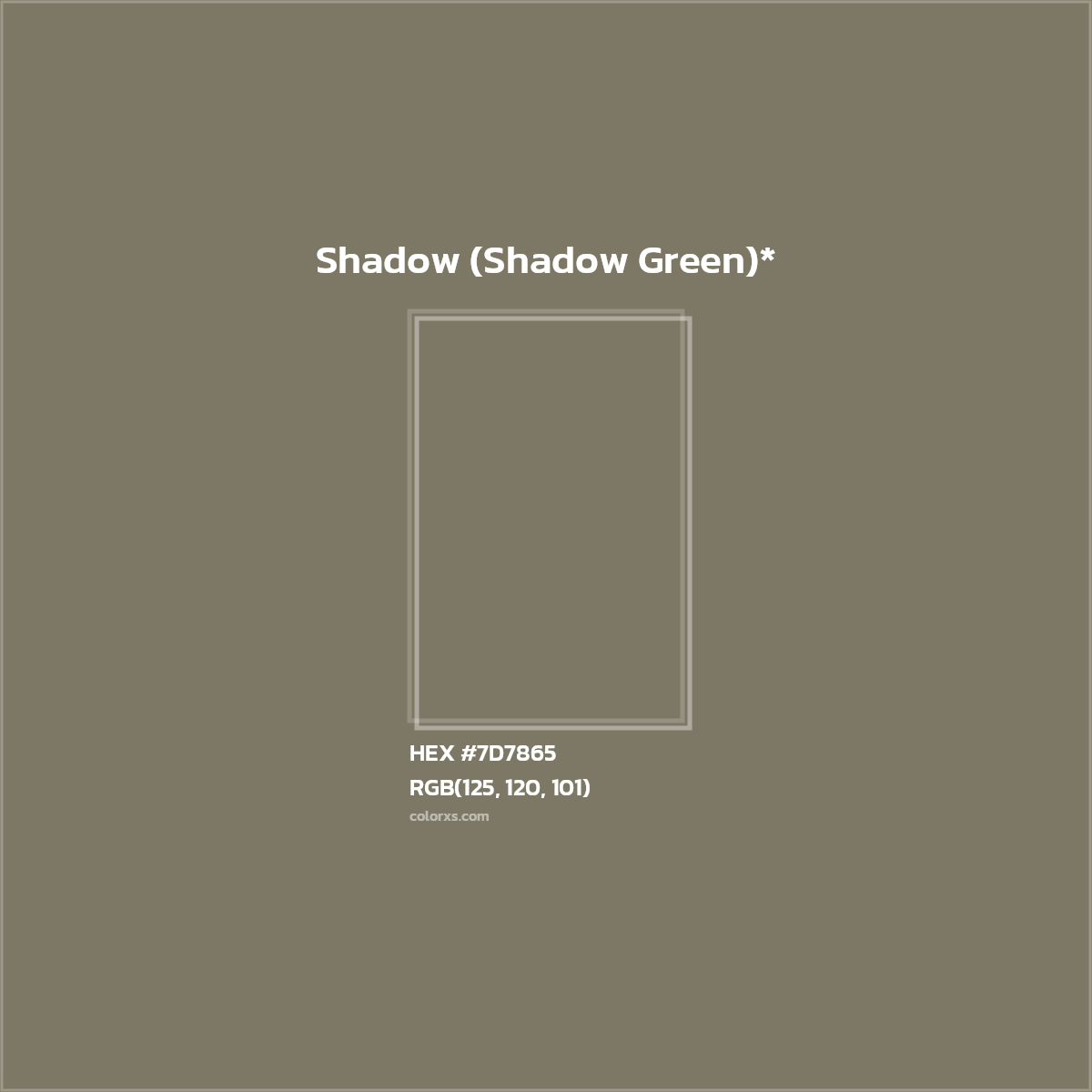HEX #7D7865 Color Name, Color Code, Palettes, Similar Paints, Images