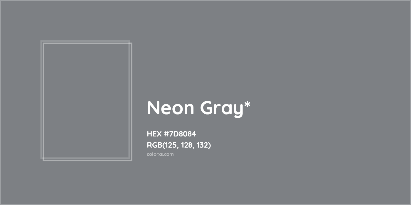 HEX #7D8084 Color Name, Color Code, Palettes, Similar Paints, Images