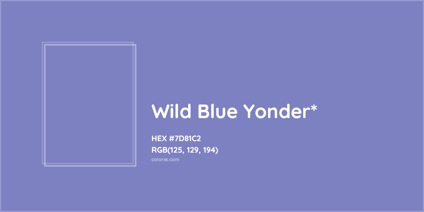 HEX #7D81C2 Color Name, Color Code, Palettes, Similar Paints, Images