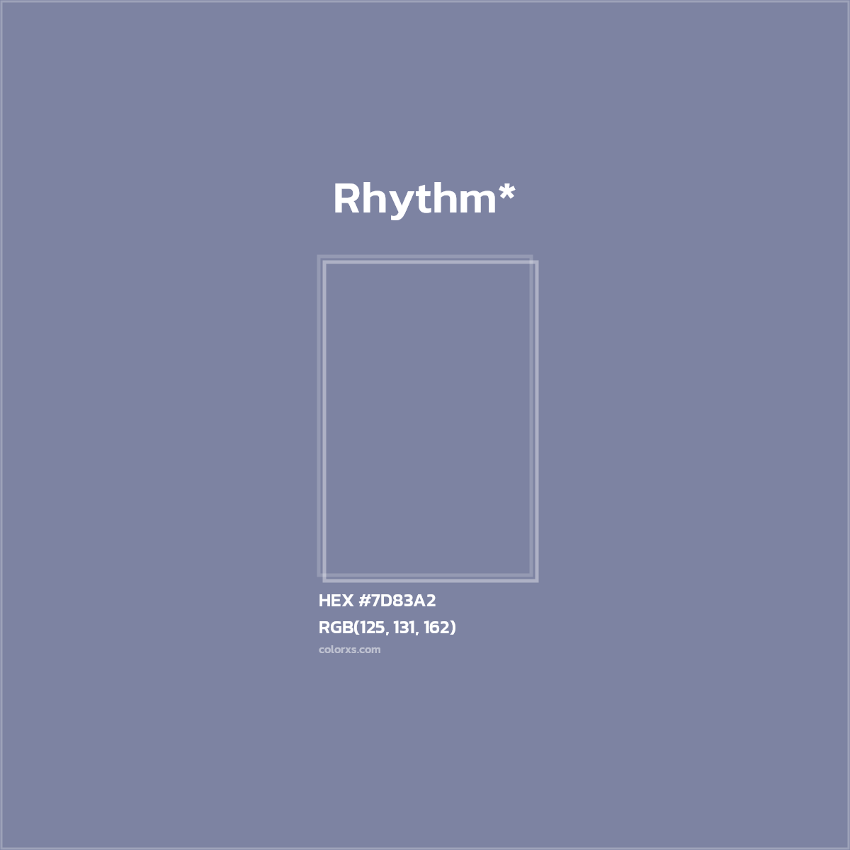 HEX #7D83A2 Color Name, Color Code, Palettes, Similar Paints, Images