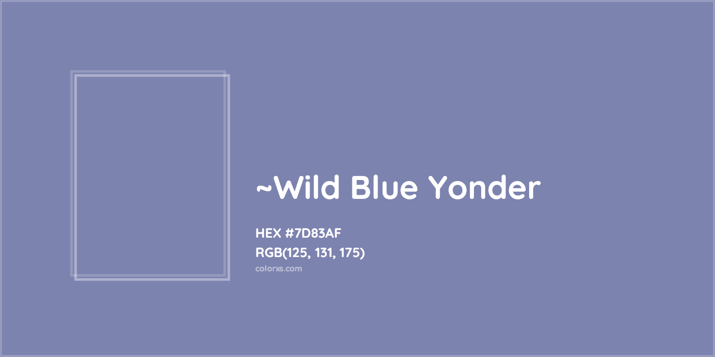 HEX #7D83AF Color Name, Color Code, Palettes, Similar Paints, Images