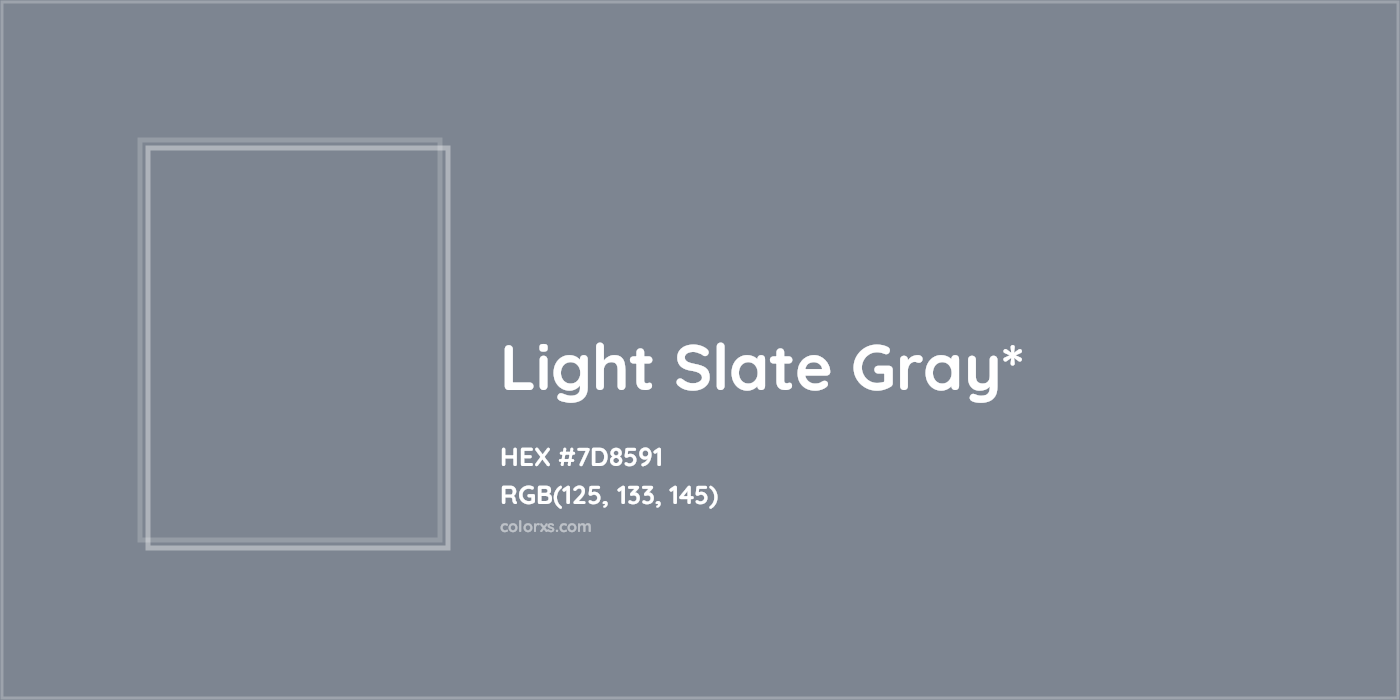 HEX #7D8591 Color Name, Color Code, Palettes, Similar Paints, Images