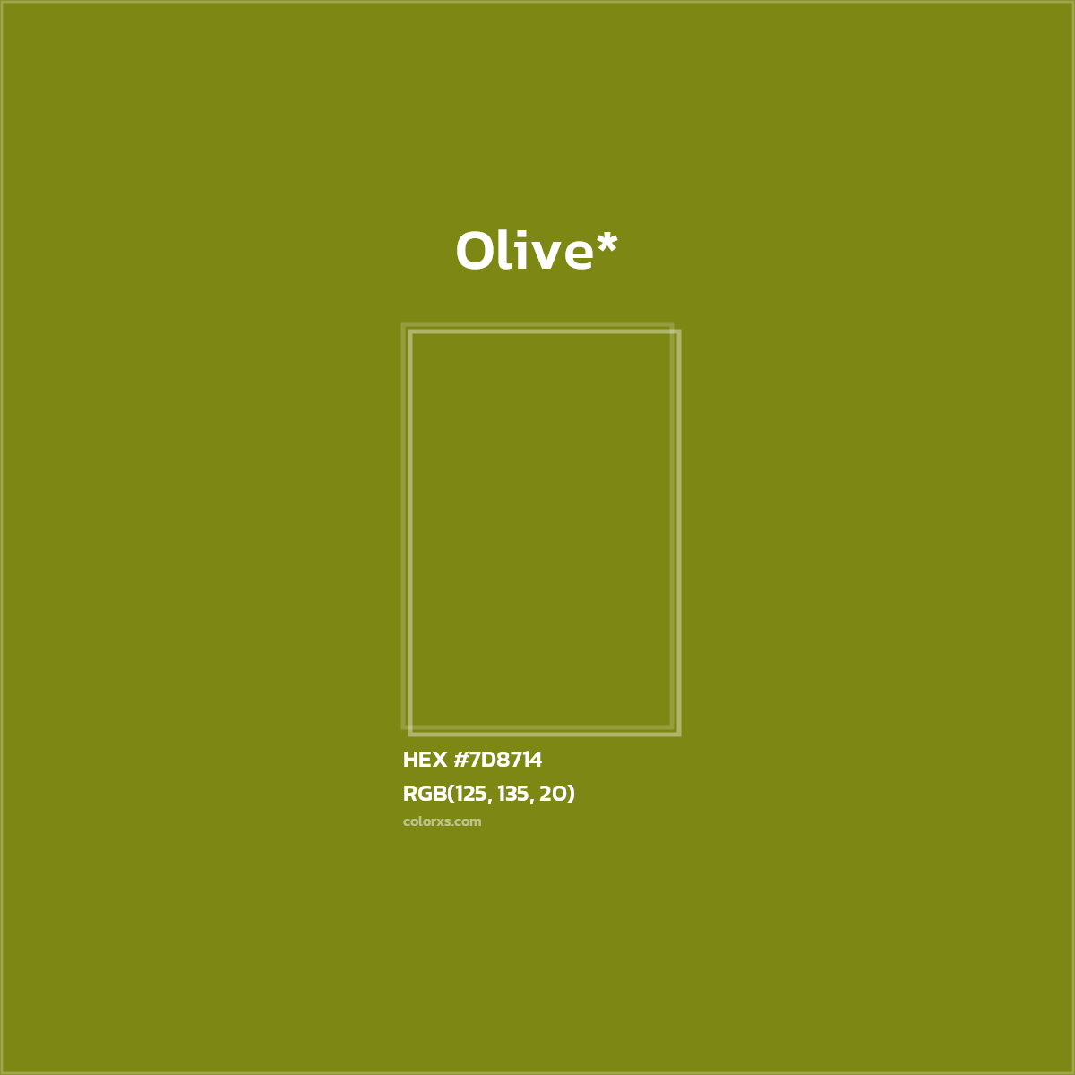 HEX #7D8714 Color Name, Color Code, Palettes, Similar Paints, Images