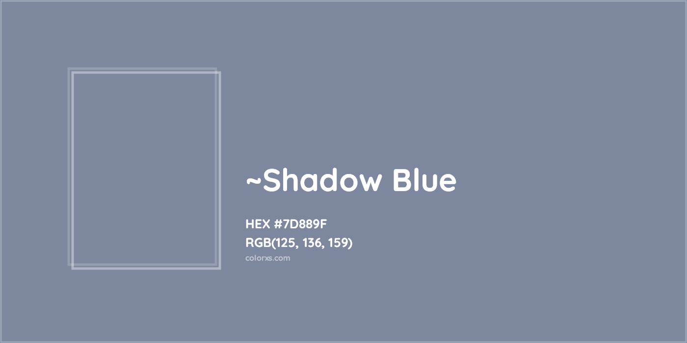 HEX #7D889F Color Name, Color Code, Palettes, Similar Paints, Images