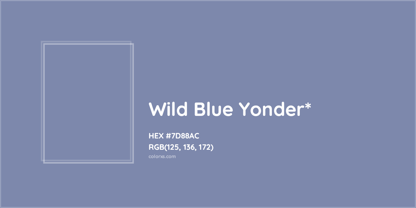 HEX #7D88AC Color Name, Color Code, Palettes, Similar Paints, Images