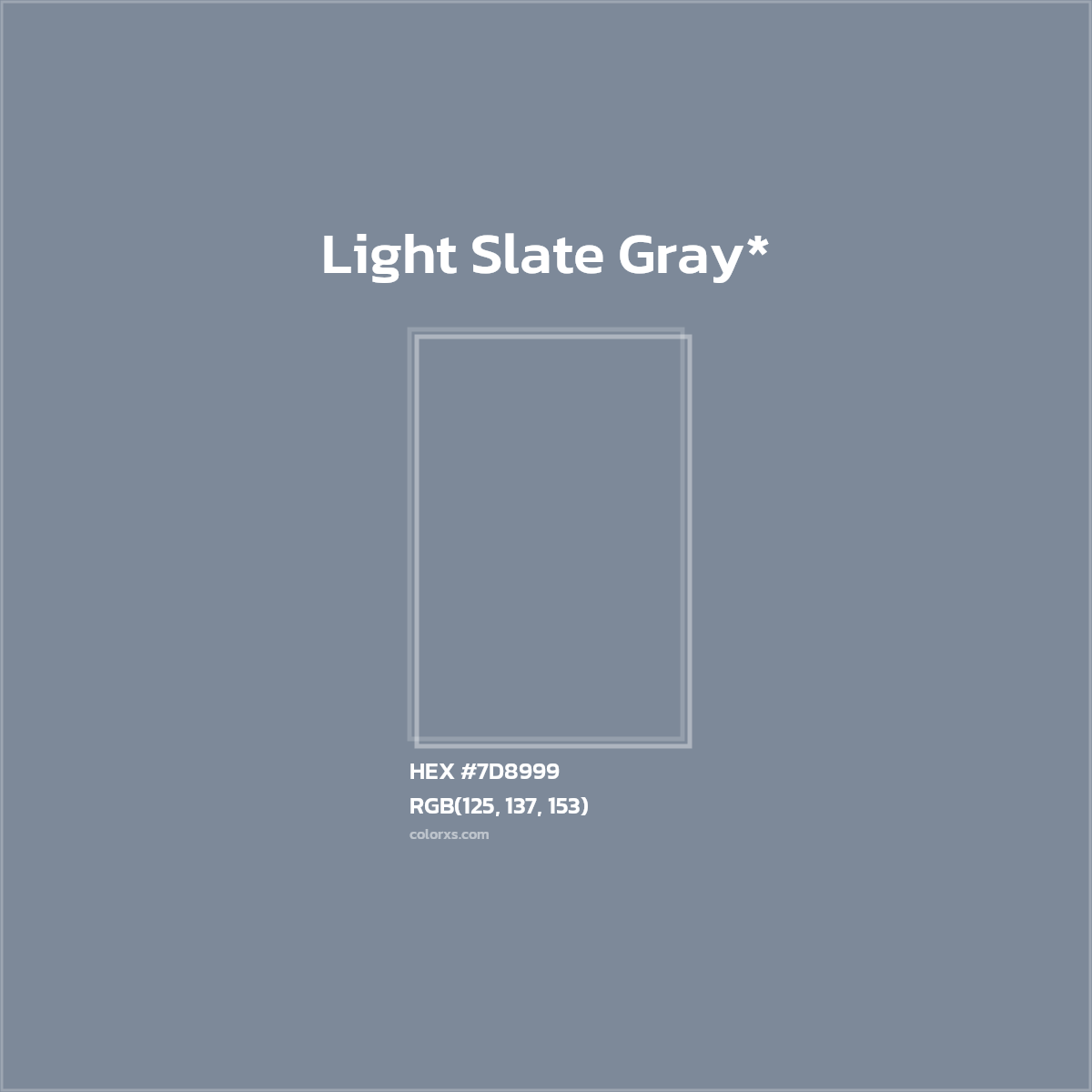 HEX #7D8999 Color Name, Color Code, Palettes, Similar Paints, Images