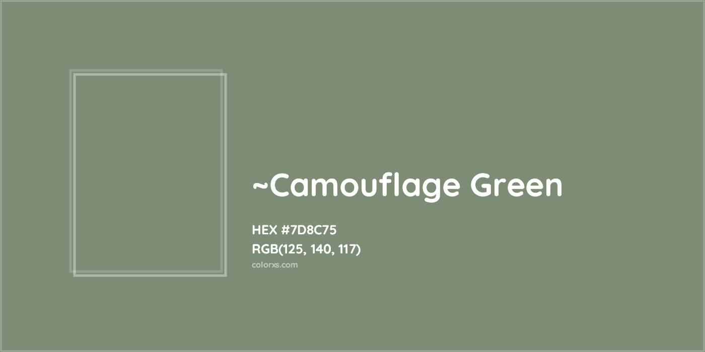 HEX #7D8C75 Color Name, Color Code, Palettes, Similar Paints, Images