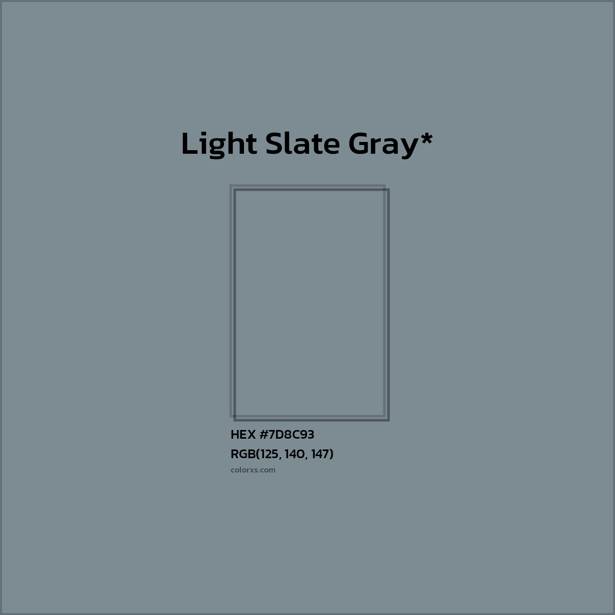HEX #7D8C93 Color Name, Color Code, Palettes, Similar Paints, Images