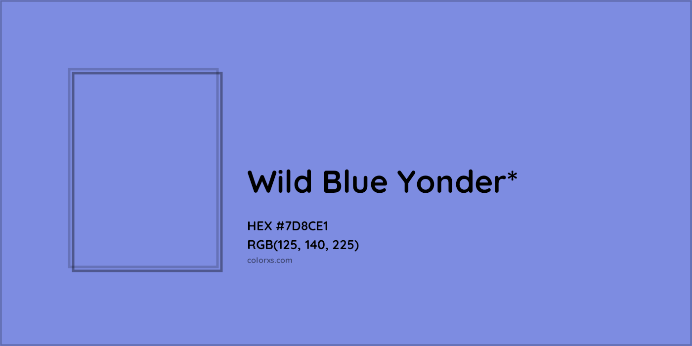 HEX #7D8CE1 Color Name, Color Code, Palettes, Similar Paints, Images