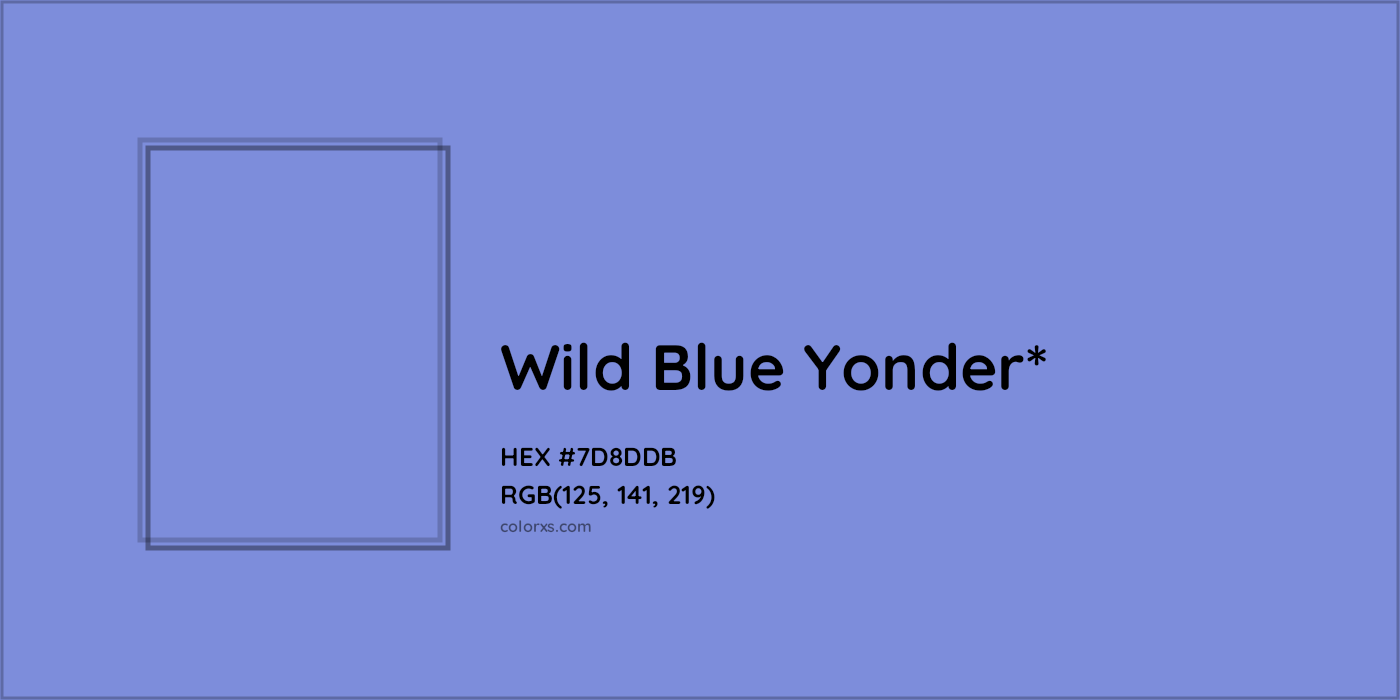 HEX #7D8DDB Color Name, Color Code, Palettes, Similar Paints, Images