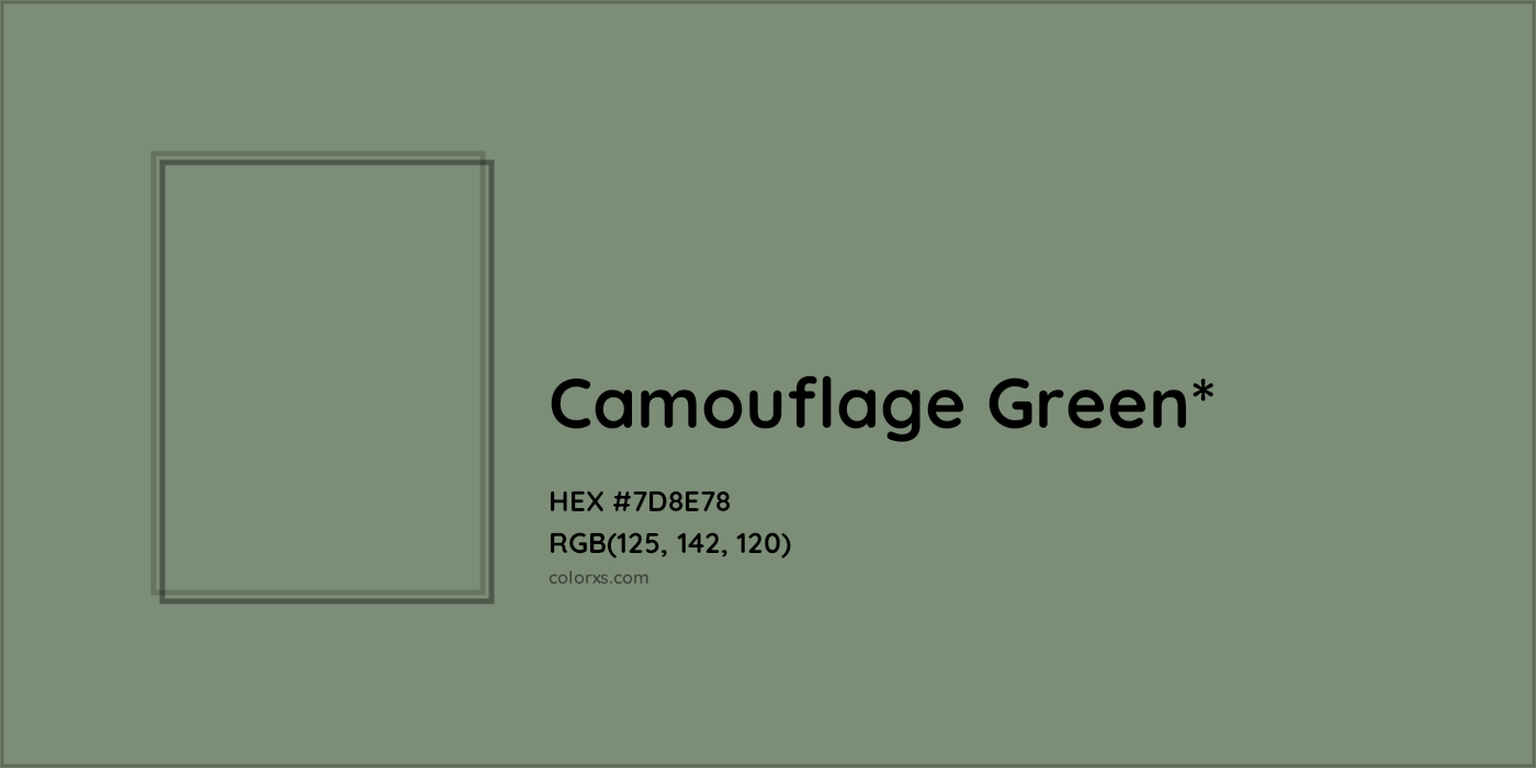 HEX #7D8E78 Color Name, Color Code, Palettes, Similar Paints, Images