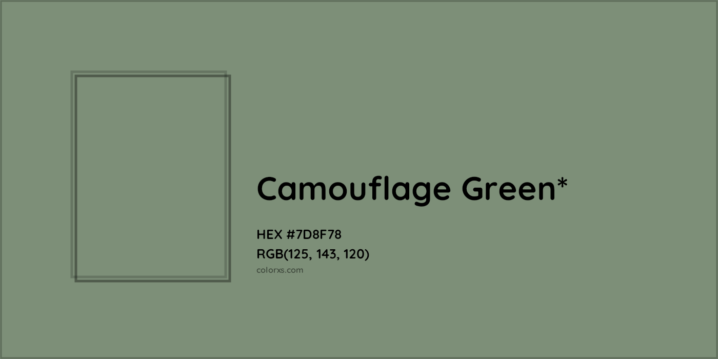 HEX #7D8F78 Color Name, Color Code, Palettes, Similar Paints, Images
