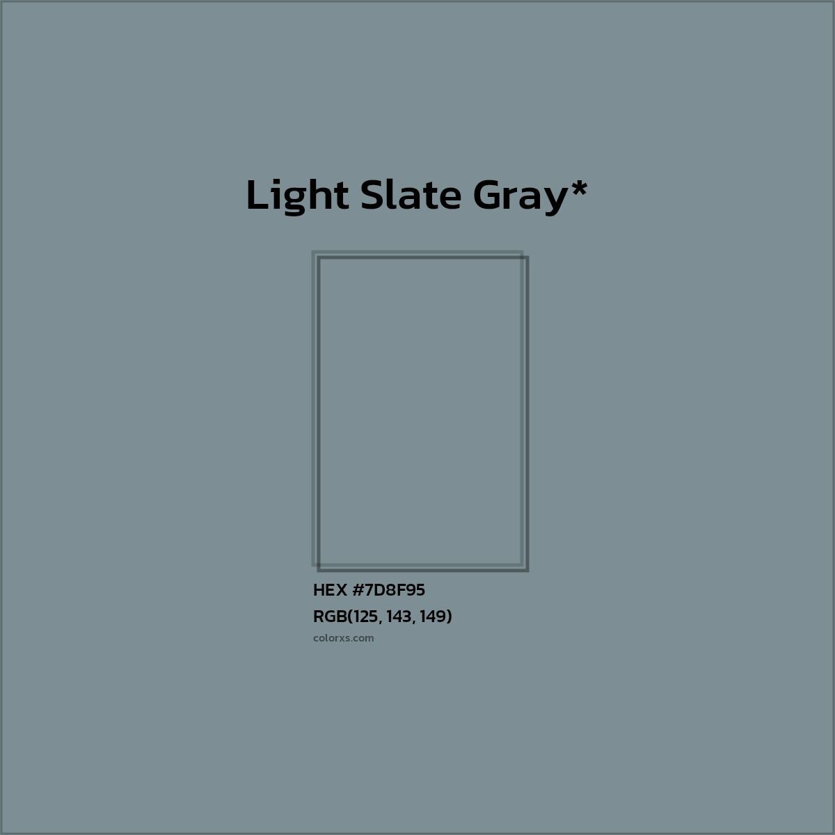 HEX #7D8F95 Color Name, Color Code, Palettes, Similar Paints, Images