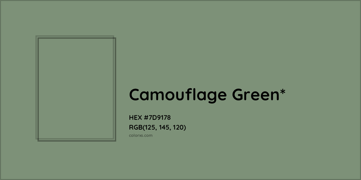 HEX #7D9178 Color Name, Color Code, Palettes, Similar Paints, Images