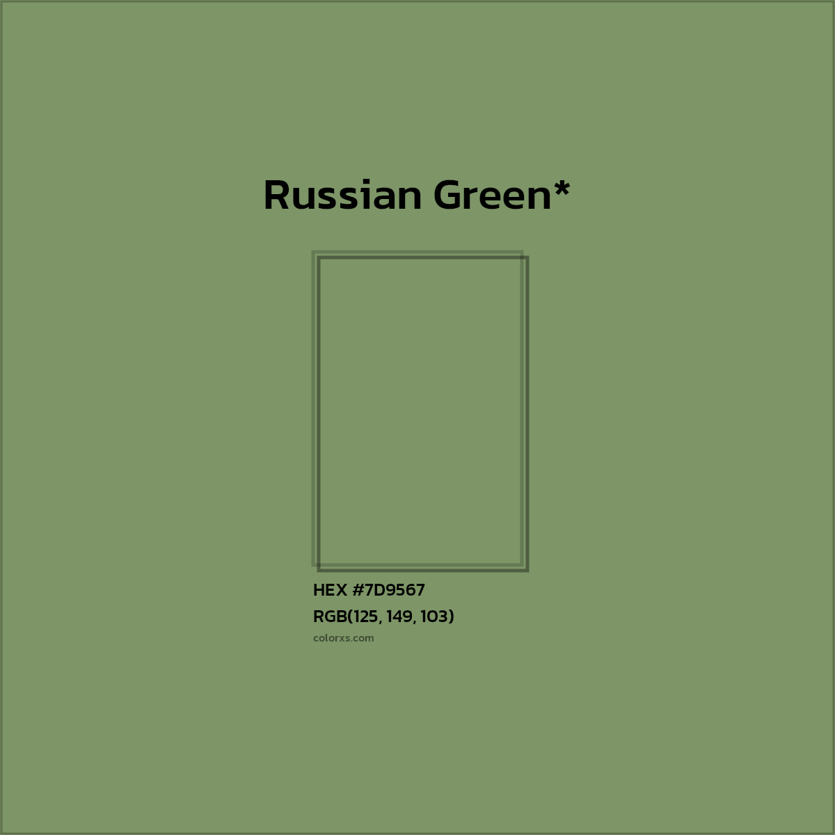 HEX #7D9567 Color Name, Color Code, Palettes, Similar Paints, Images
