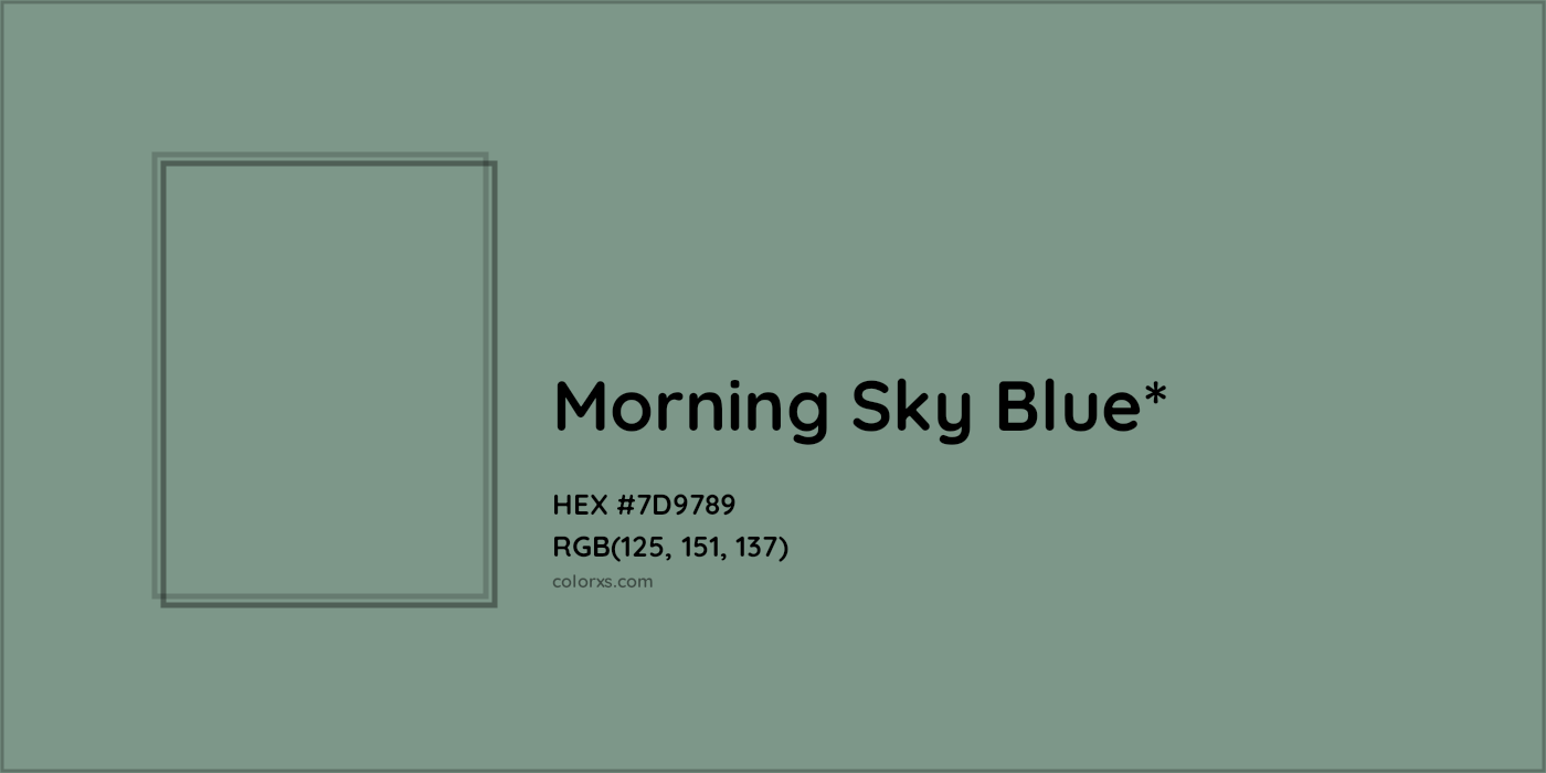 HEX #7D9789 Color Name, Color Code, Palettes, Similar Paints, Images