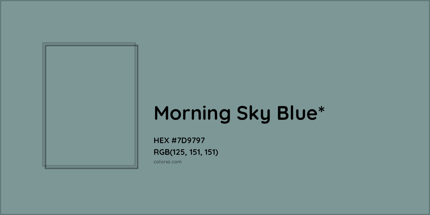 HEX #7D9797 Color Name, Color Code, Palettes, Similar Paints, Images