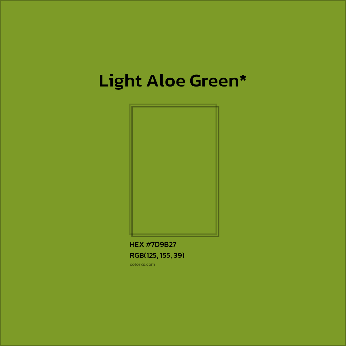 HEX #7D9B27 Color Name, Color Code, Palettes, Similar Paints, Images