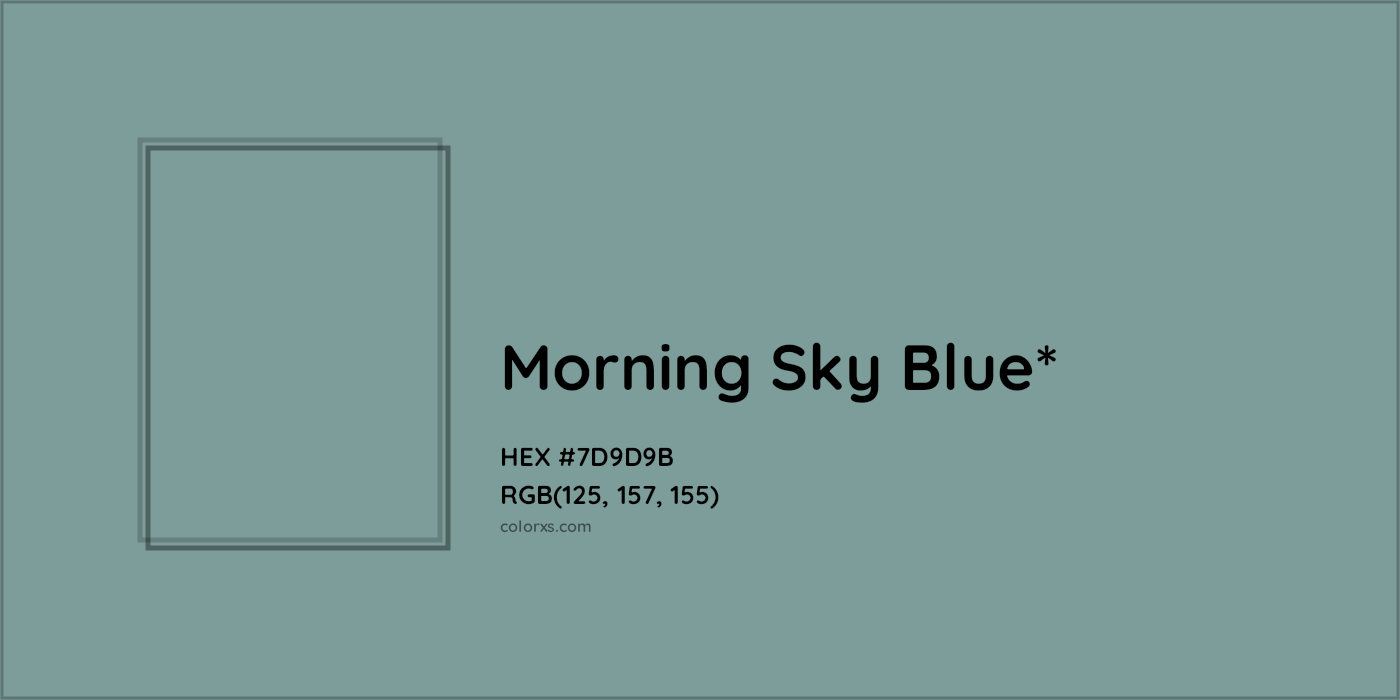 HEX #7D9D9B Color Name, Color Code, Palettes, Similar Paints, Images