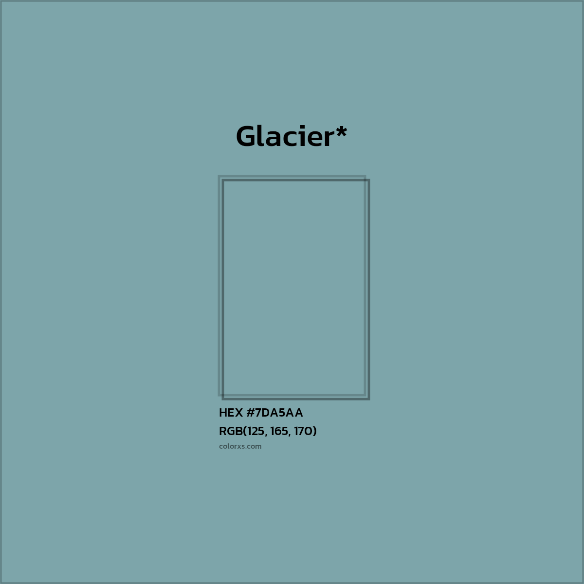 HEX #7DA5AA Color Name, Color Code, Palettes, Similar Paints, Images