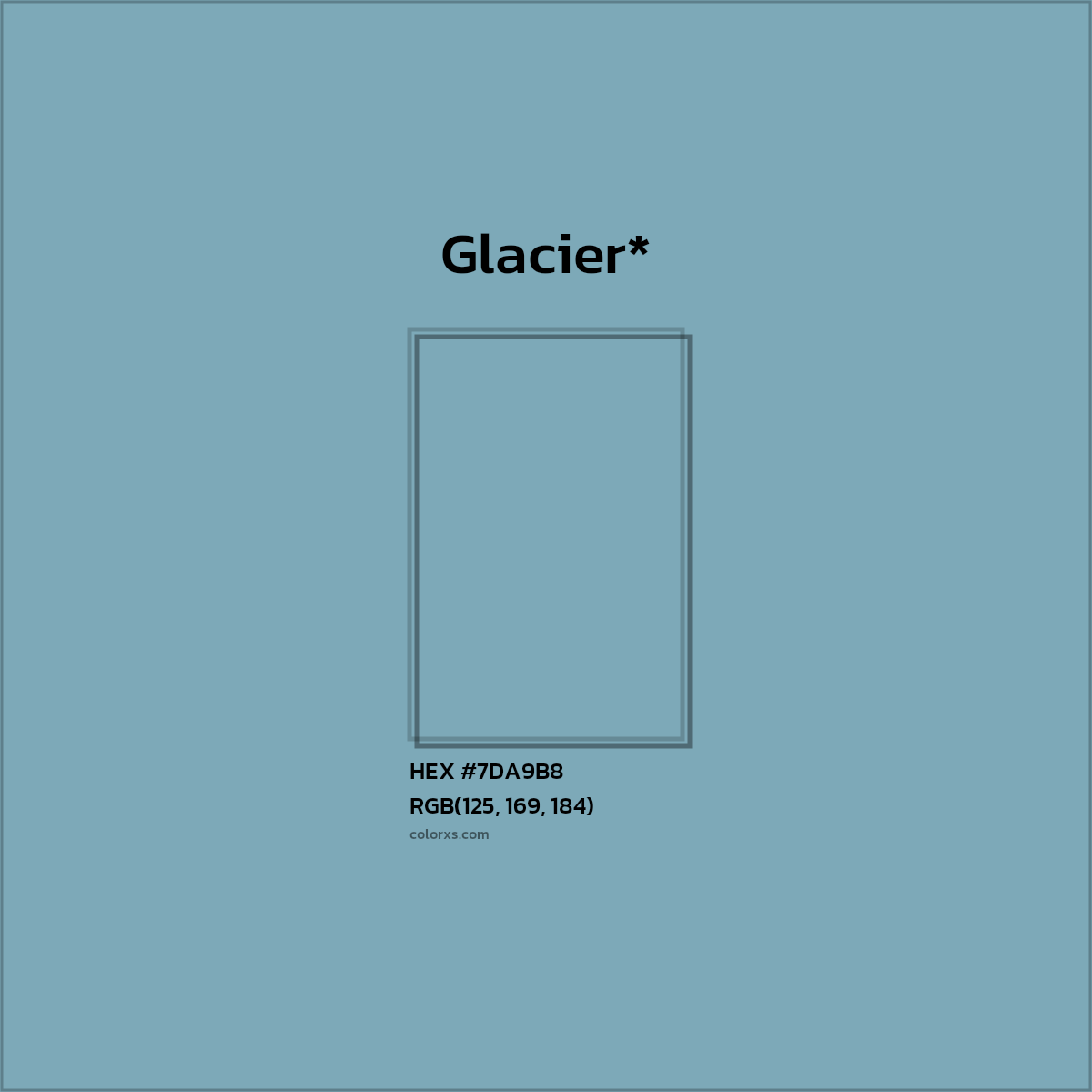 HEX #7DA9B8 Color Name, Color Code, Palettes, Similar Paints, Images