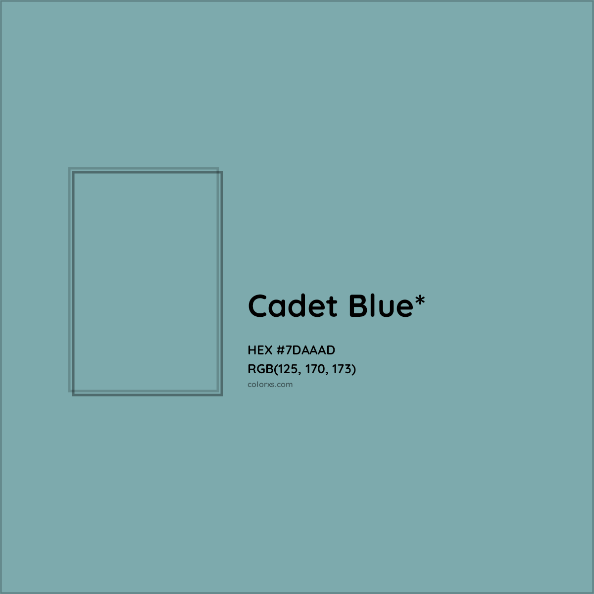 HEX #7DAAAD Color Name, Color Code, Palettes, Similar Paints, Images