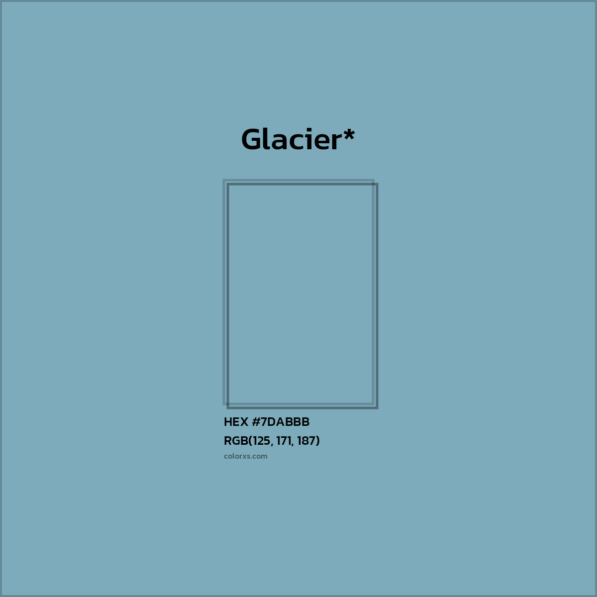 HEX #7DABBB Color Name, Color Code, Palettes, Similar Paints, Images