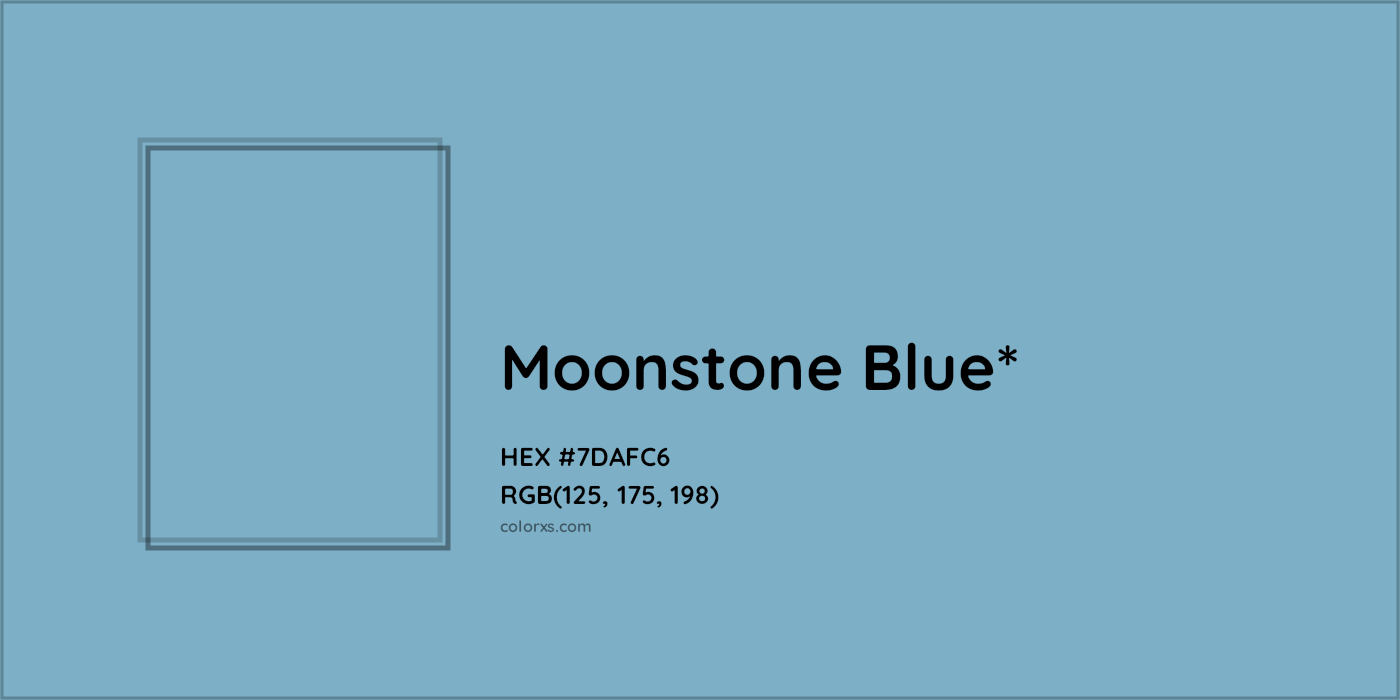HEX #7DAFC6 Color Name, Color Code, Palettes, Similar Paints, Images