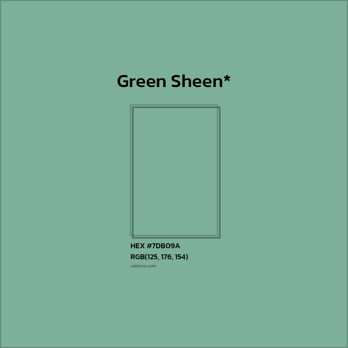 HEX #7DB09A Color Name, Color Code, Palettes, Similar Paints, Images