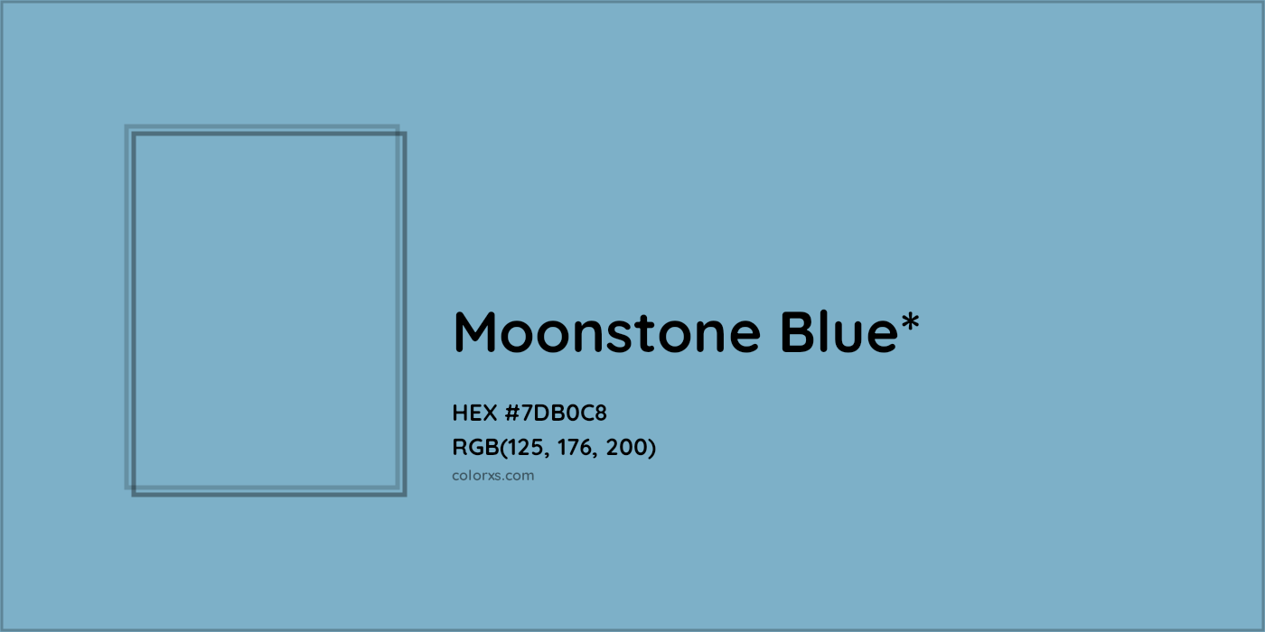 HEX #7DB0C8 Color Name, Color Code, Palettes, Similar Paints, Images
