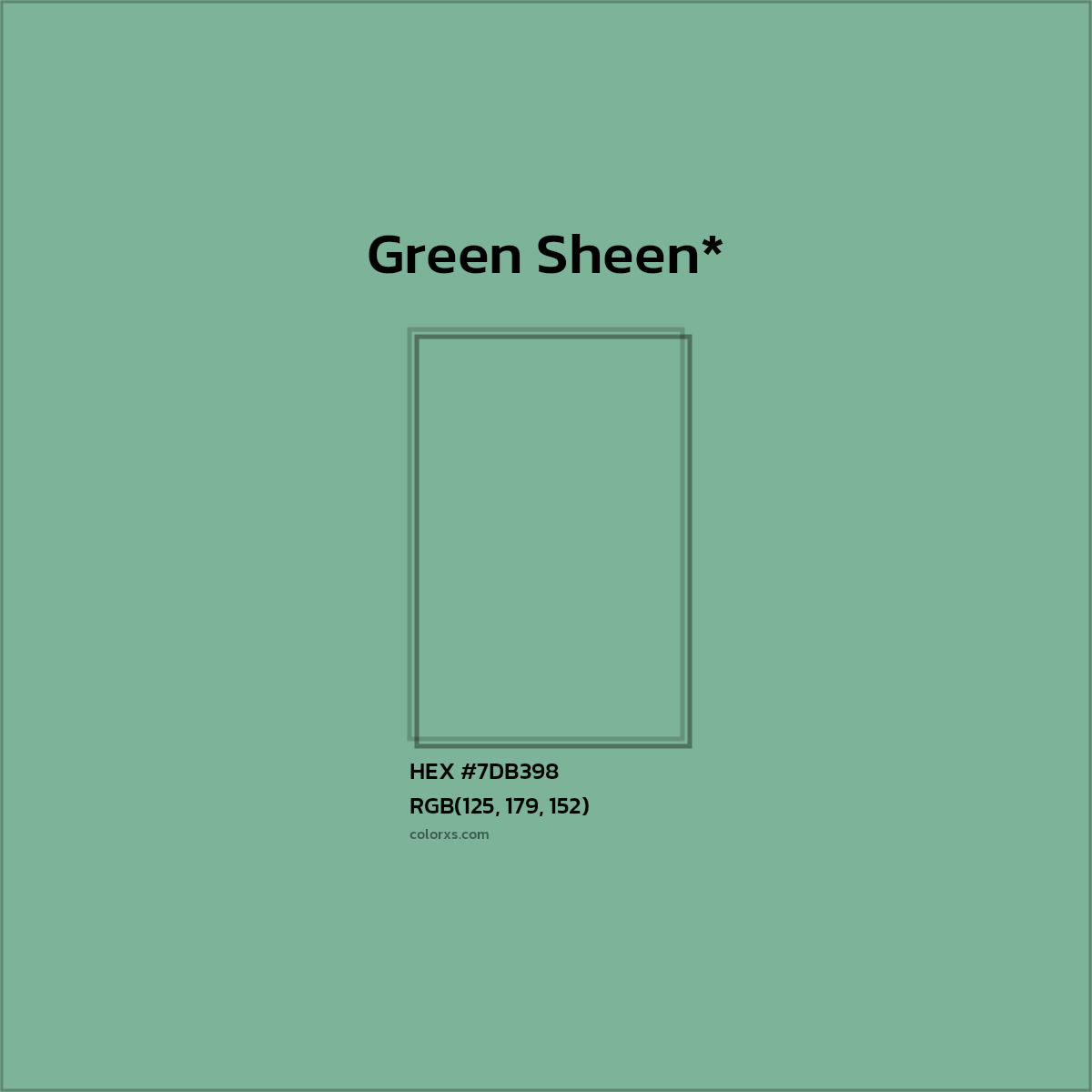 HEX #7DB398 Color Name, Color Code, Palettes, Similar Paints, Images