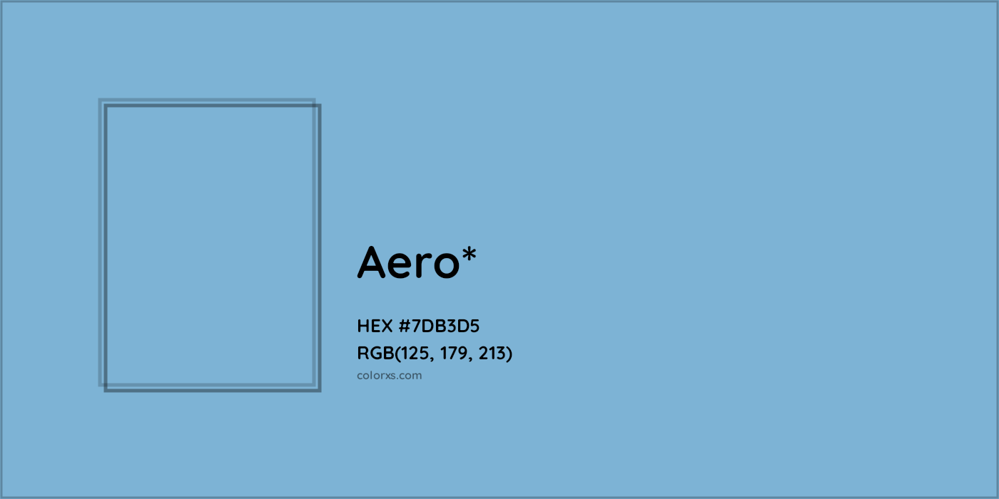 HEX #7DB3D5 Color Name, Color Code, Palettes, Similar Paints, Images