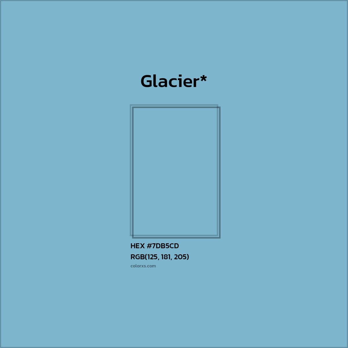 HEX #7DB5CD Color Name, Color Code, Palettes, Similar Paints, Images