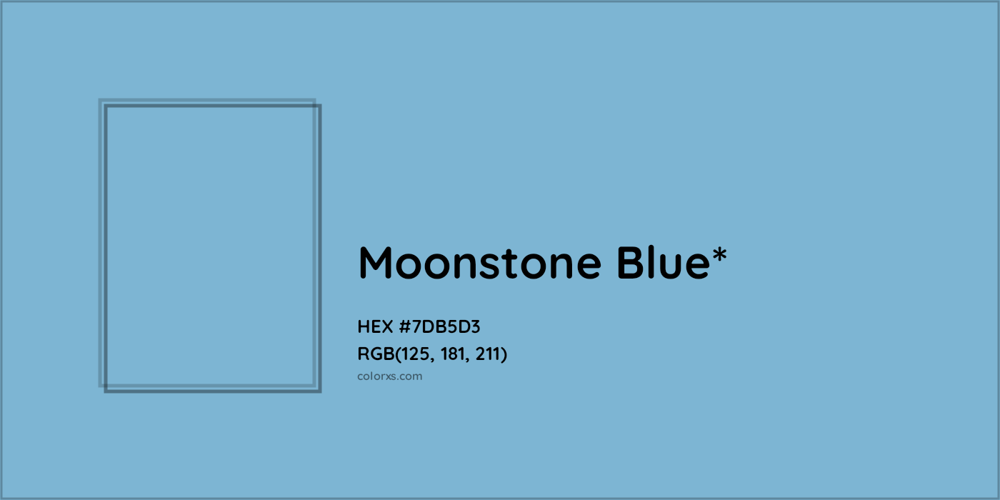 HEX #7DB5D3 Color Name, Color Code, Palettes, Similar Paints, Images