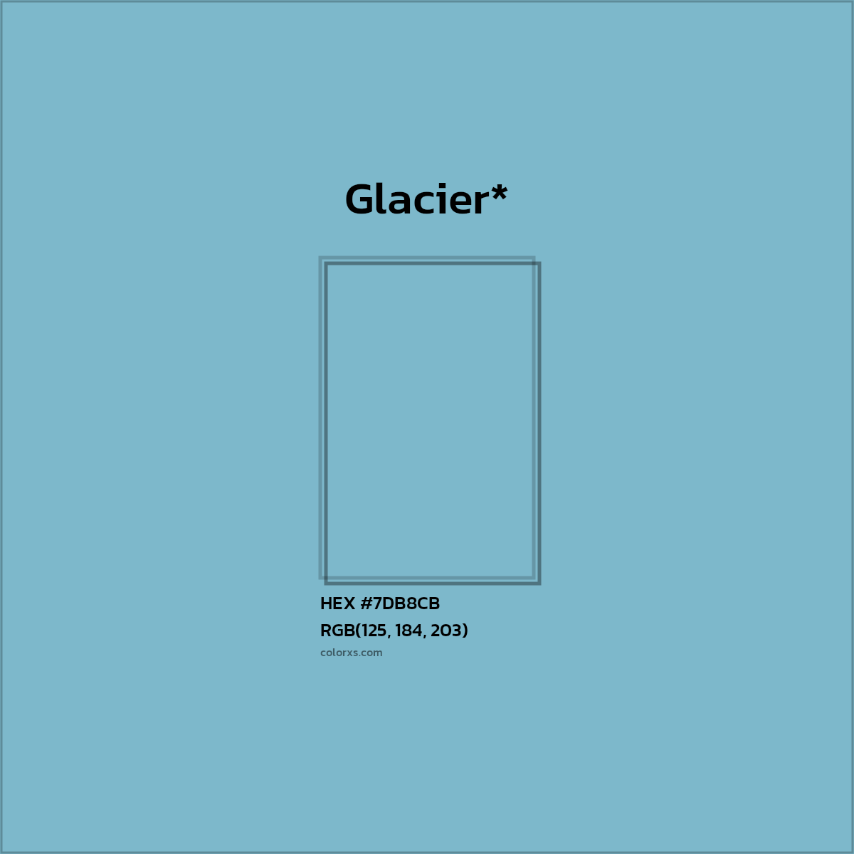 HEX #7DB8CB Color Name, Color Code, Palettes, Similar Paints, Images