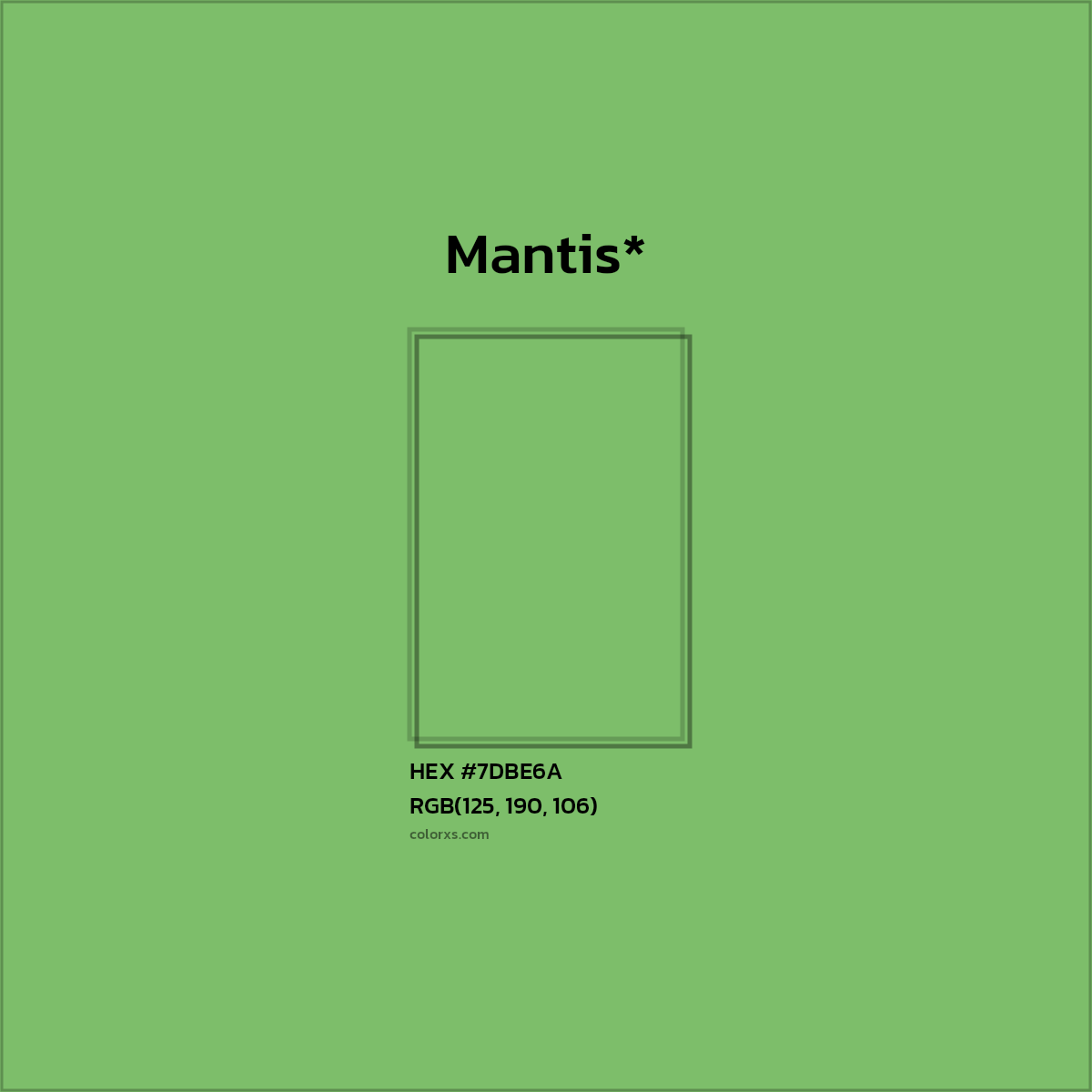 HEX #7DBE6A Color Name, Color Code, Palettes, Similar Paints, Images