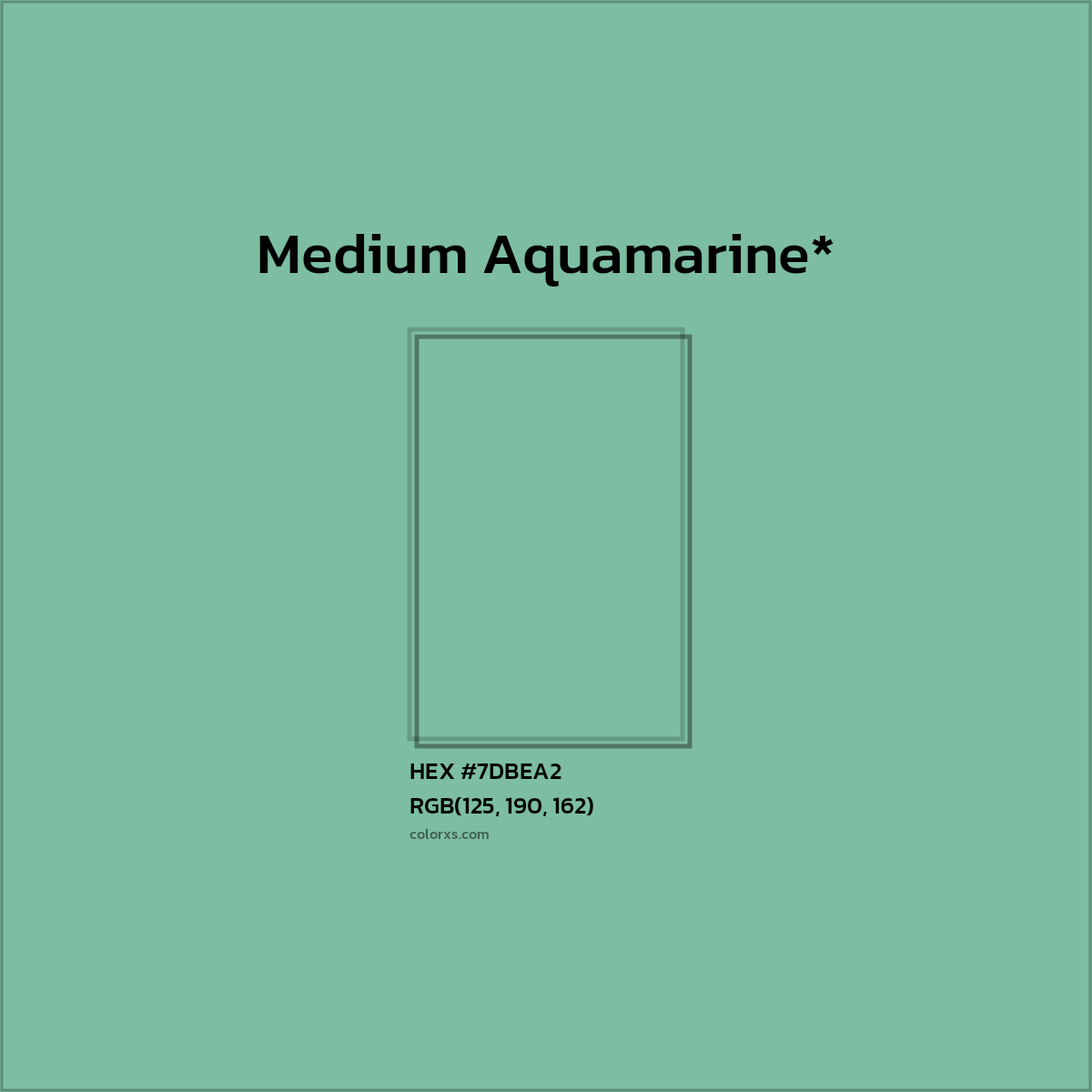 HEX #7DBEA2 Color Name, Color Code, Palettes, Similar Paints, Images