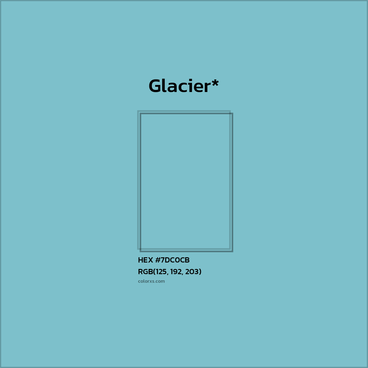 HEX #7DC0CB Color Name, Color Code, Palettes, Similar Paints, Images