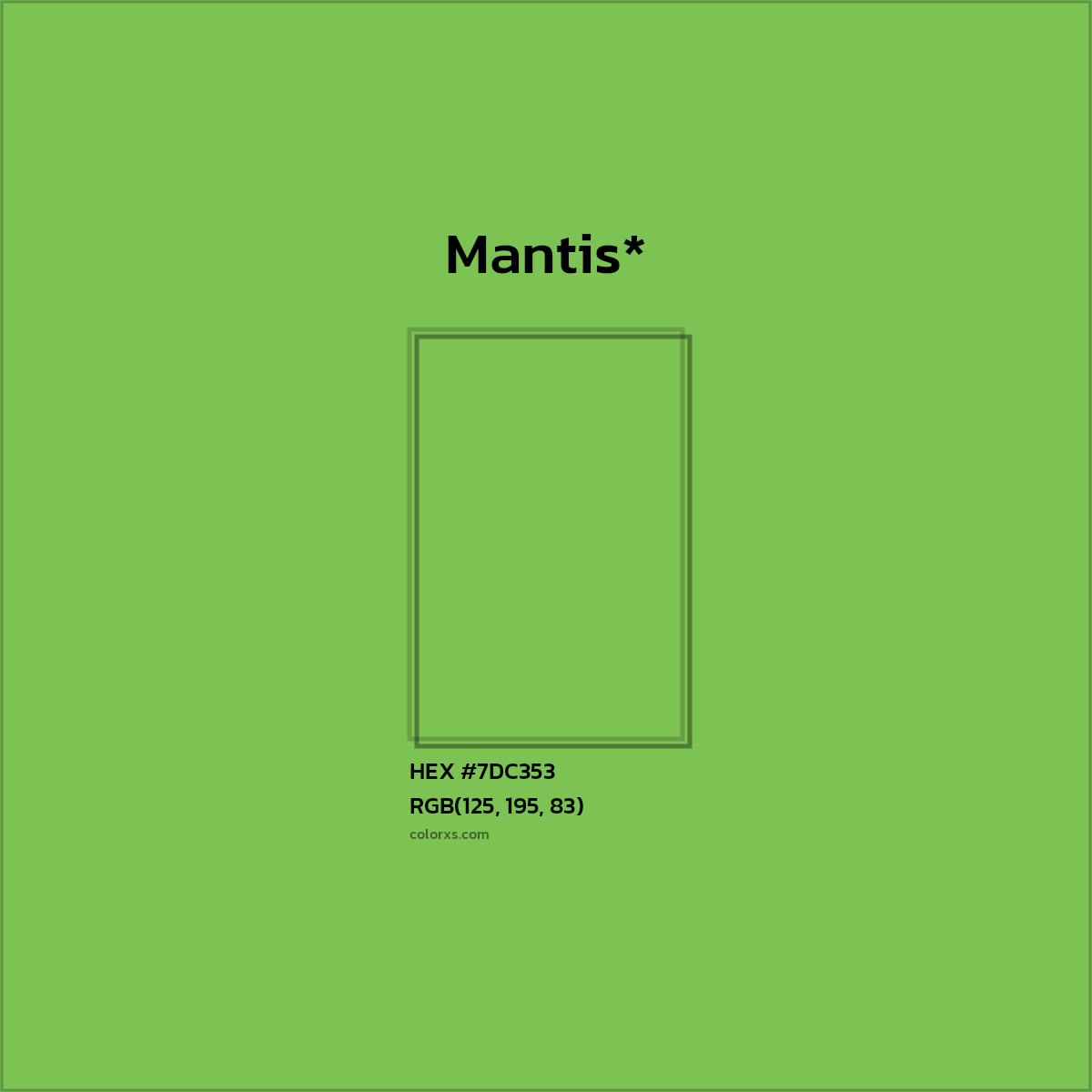 HEX #7DC353 Color Name, Color Code, Palettes, Similar Paints, Images