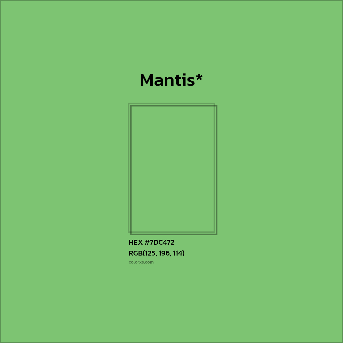 HEX #7DC472 Color Name, Color Code, Palettes, Similar Paints, Images