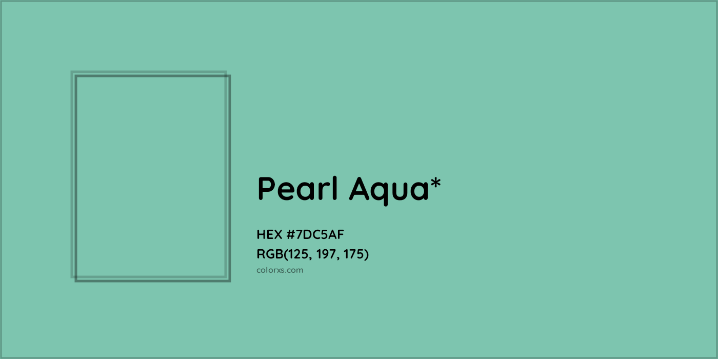 HEX #7DC5AF Color Name, Color Code, Palettes, Similar Paints, Images