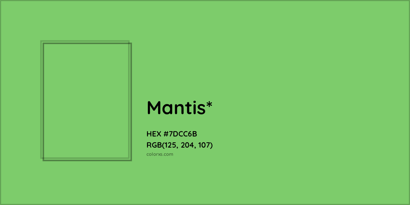 HEX #7DCC6B Color Name, Color Code, Palettes, Similar Paints, Images