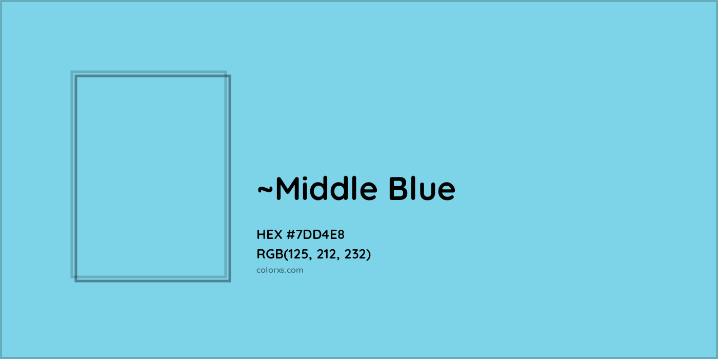 HEX #7DD4E8 Color Name, Color Code, Palettes, Similar Paints, Images