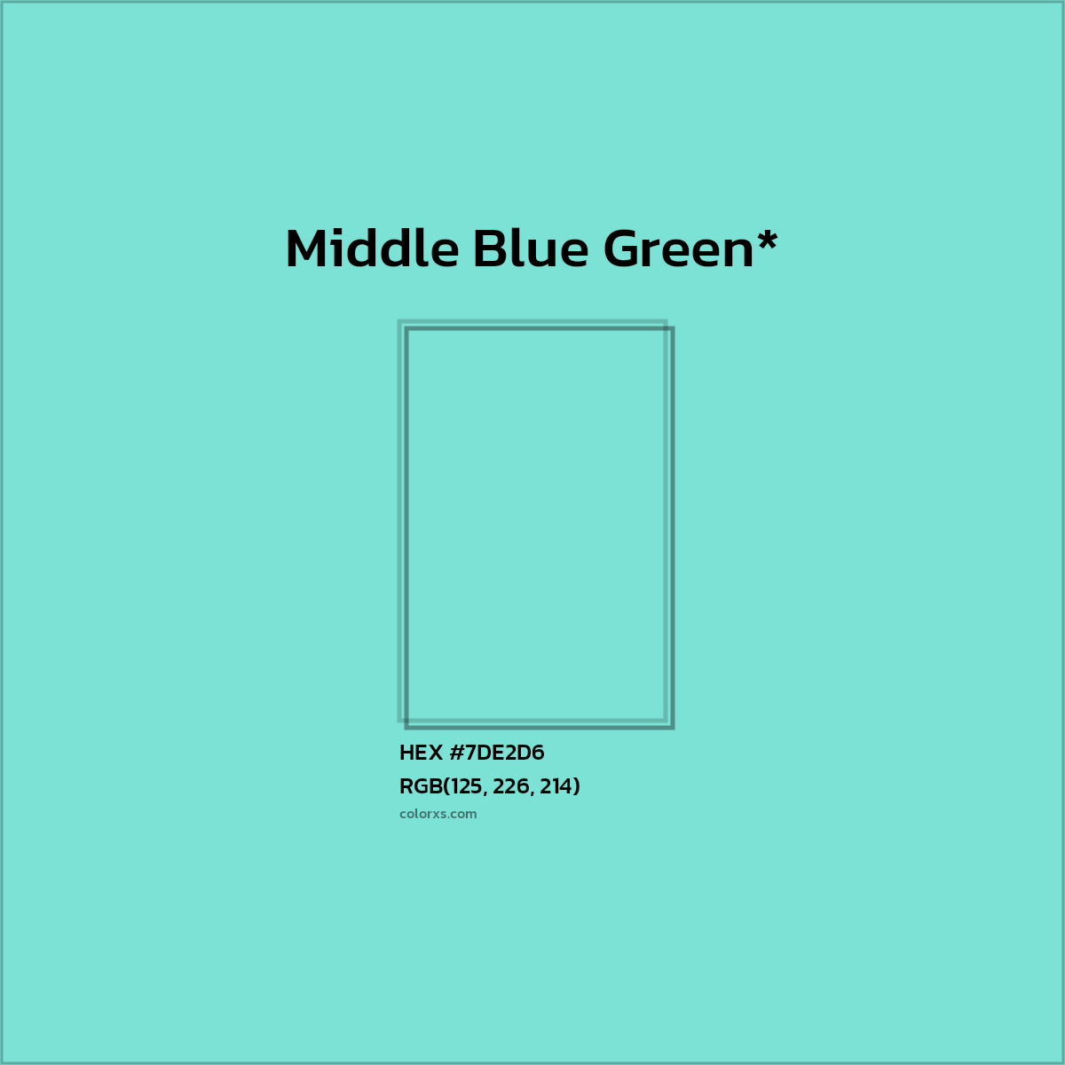 HEX #7DE2D6 Color Name, Color Code, Palettes, Similar Paints, Images