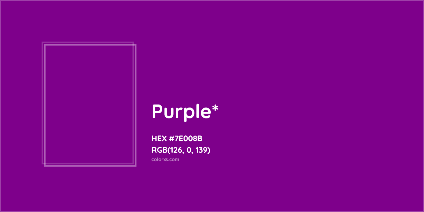 HEX #7E008B Color Name, Color Code, Palettes, Similar Paints, Images