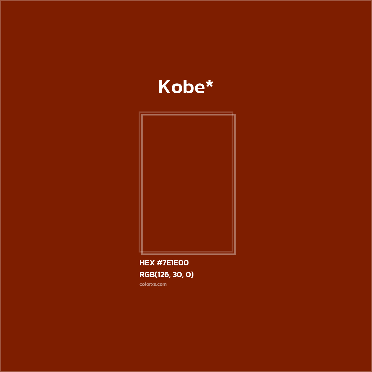 HEX #7E1E00 Color Name, Color Code, Palettes, Similar Paints, Images