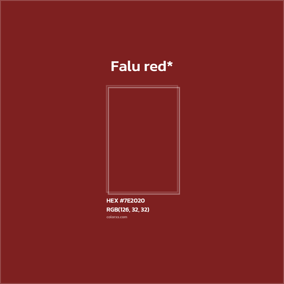 HEX #7E2020 Color Name, Color Code, Palettes, Similar Paints, Images