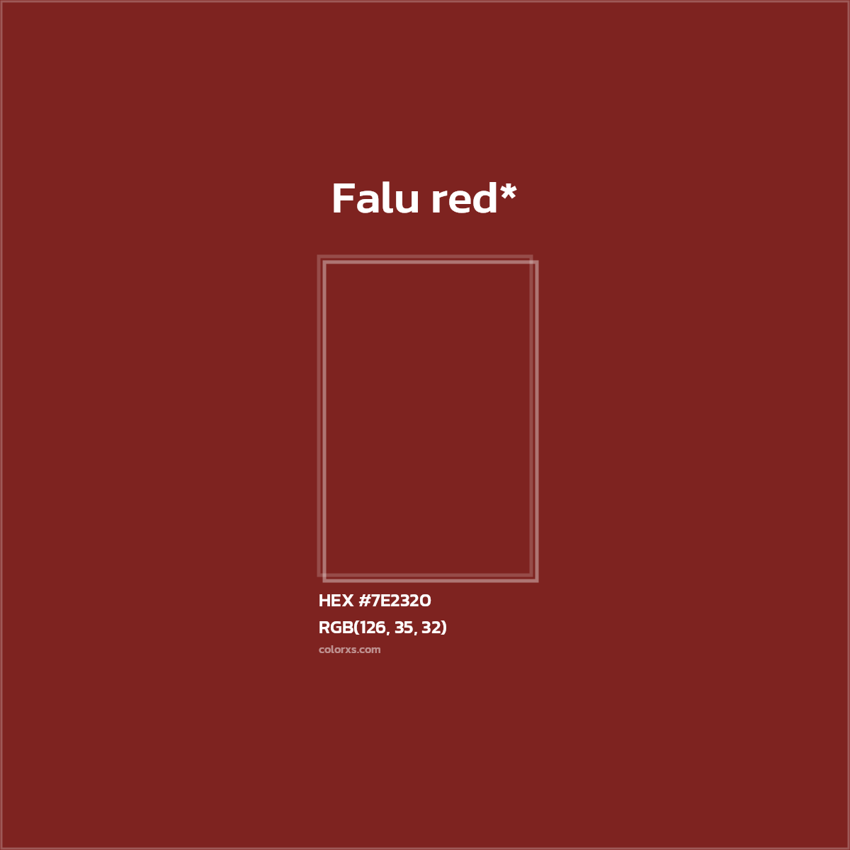 HEX #7E2320 Color Name, Color Code, Palettes, Similar Paints, Images