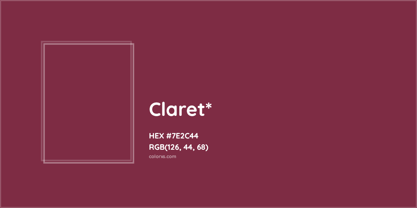 HEX #7E2C44 Color Name, Color Code, Palettes, Similar Paints, Images