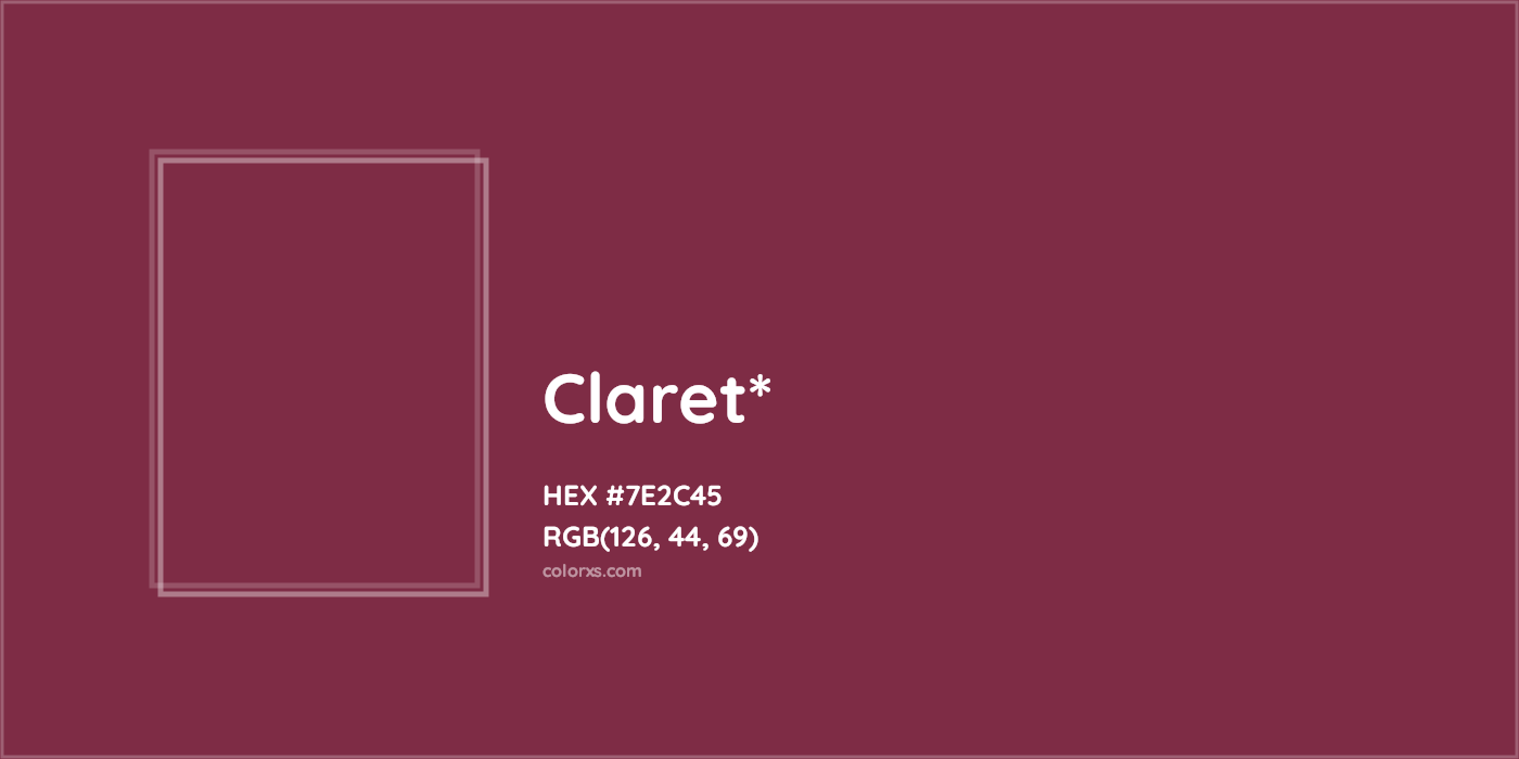 HEX #7E2C45 Color Name, Color Code, Palettes, Similar Paints, Images